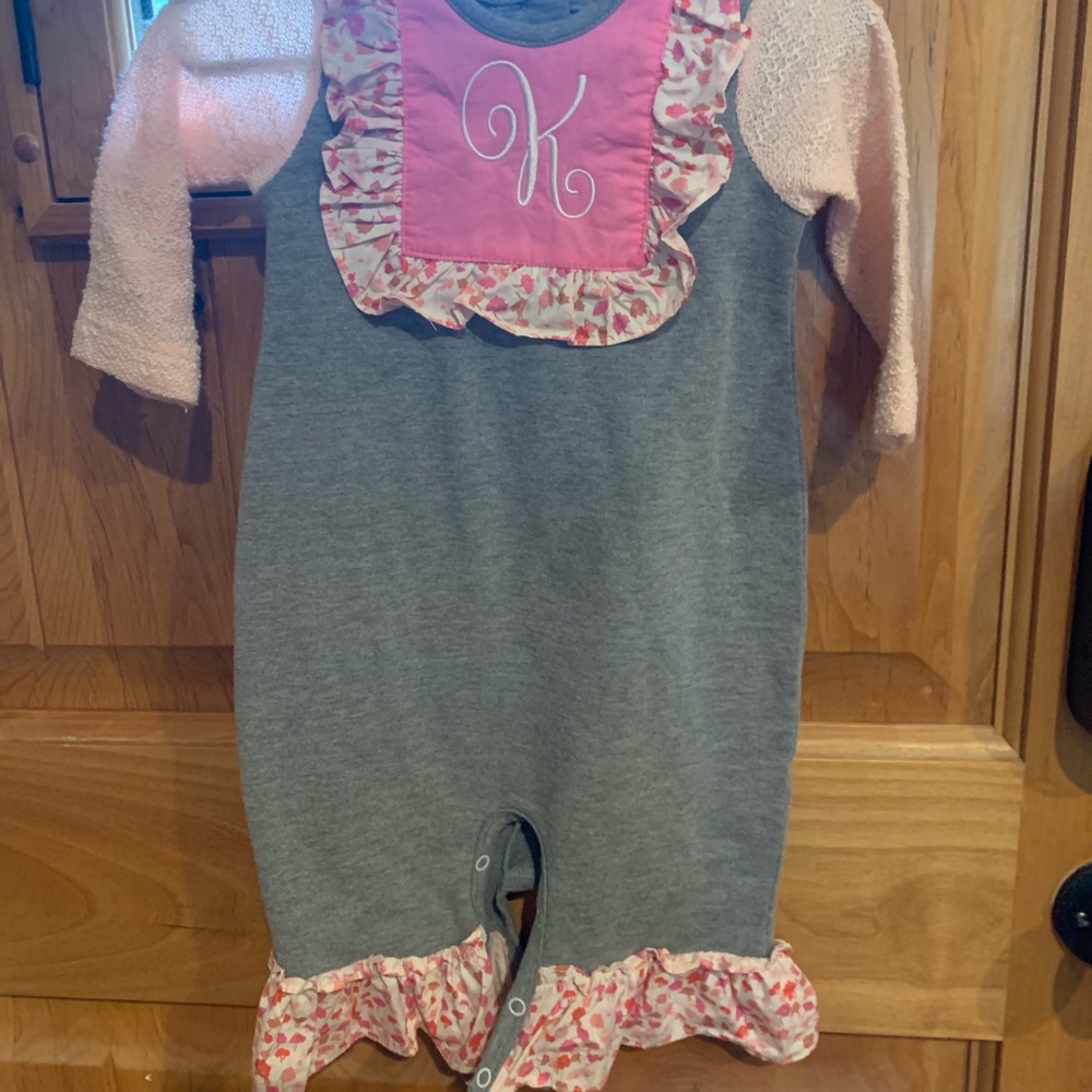 6/9m RicRac and Ruffles romper